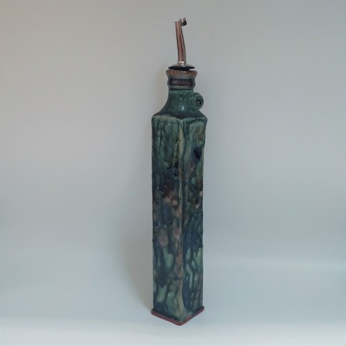 #220234 Oil/Vinegar Cruet Green $24.50 at Hunter Wolff Gallery