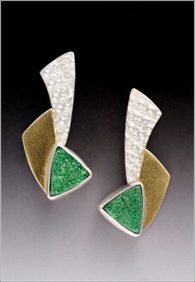 MB-E263 Earrings Quetzales at Hunter Wolff Gallery