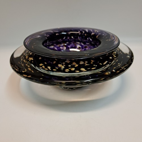 GBG-021 Ikebana Bowl Purple, Large $225 at Hunter Wolff Gallery