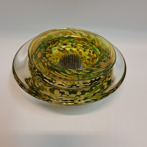  GBG-022 Ikebana Bowl Lime Green $125 at Hunter Wolff Gallery