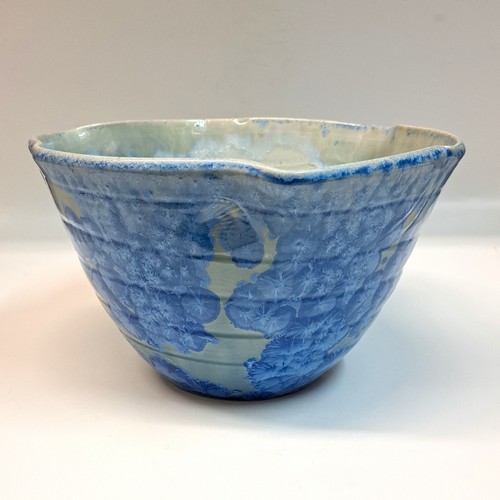 JP-024 Bowl, Light Blue Crystalline $375 at Hunter Wolff Gallery