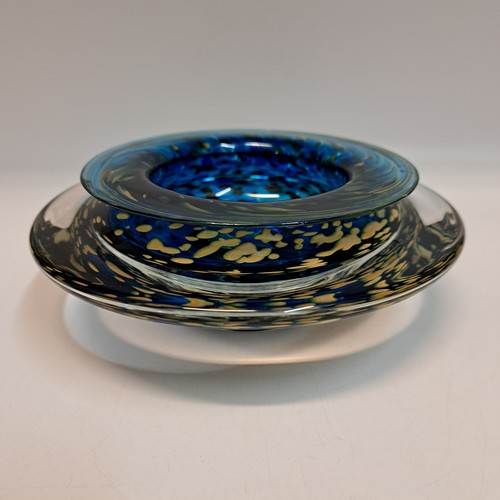 GBG-024 Ikebana Bowl Blue, Small $125 at Hunter Wolff Gallery