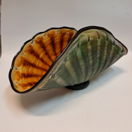 GBG-025 Shell, Primitive Green Shell & Gold $325 at Hunter Wolff Gallery