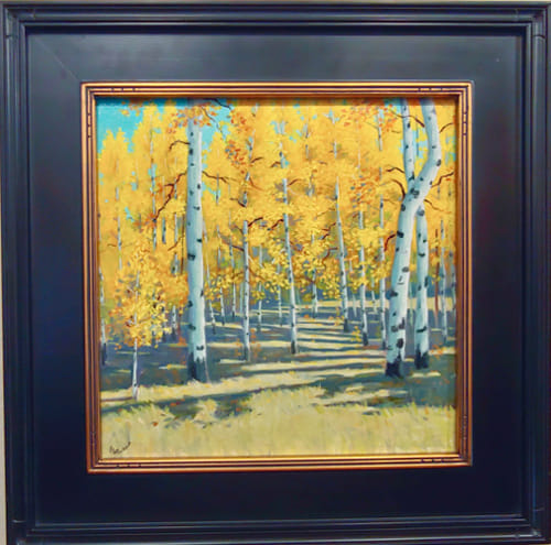 Fall Aspen Grove 12x12 $450 at Hunter Wolff Gallery