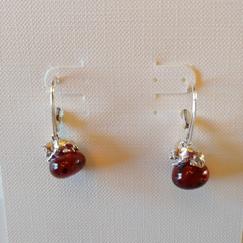 HWG-116 Earrings Ball with Bull $38 at Hunter Wolff Gallery