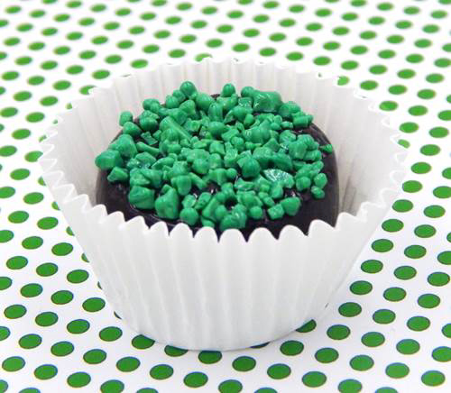 HG-078 Chocolate with Green Sprinkles $47 at Hunter Wolff Gallery