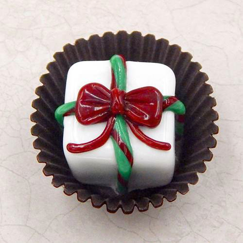 HG-071 Christmas Present White Chocolate $47 at Hunter Wolff Gallery