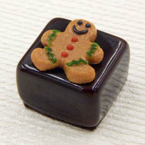 HG-093 Christmas Gingerbread Boy $49 at Hunter Wolff Gallery