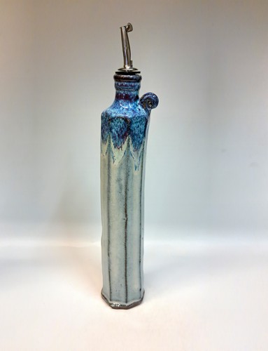 #241122 Oil/Vinegar Cruet Blue $24.50 at Hunter Wolff Gallery