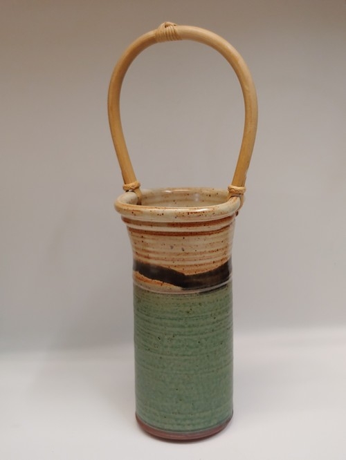 #221133 Wine Cooler Green/Tan/Blk $24 at Hunter Wolff Gallery