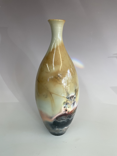 BS-042 Bottle Saggar-Fired $250 at Hunter Wolff Gallery