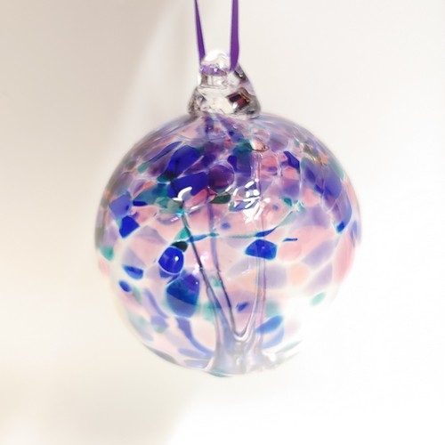 DB-698 Ornament Witchball Jewel 3x3 $35 at Hunter Wolff Gallery