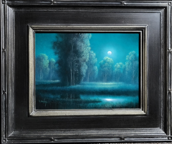 Around Midnight 9x12 $1050 at Hunter Wolff Gallery