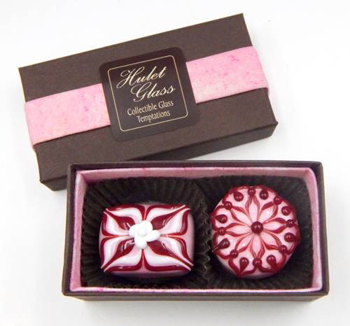 HG-023 Box of Two Chocolates/Pink $100 at Hunter Wolff Gallery