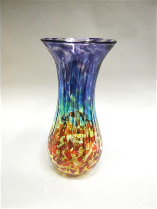 DB-048 Multi-Color Floral Vase at Hunter Wolff Gallery