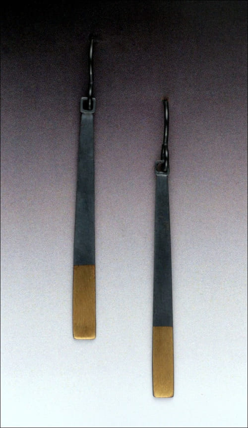 MB-E265B Earrings Broken Arrow at Hunter Wolff Gallery