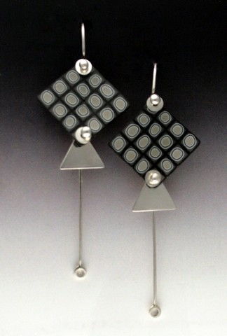 MB-E372 Earrings Funky Femo at Hunter Wolff Gallery