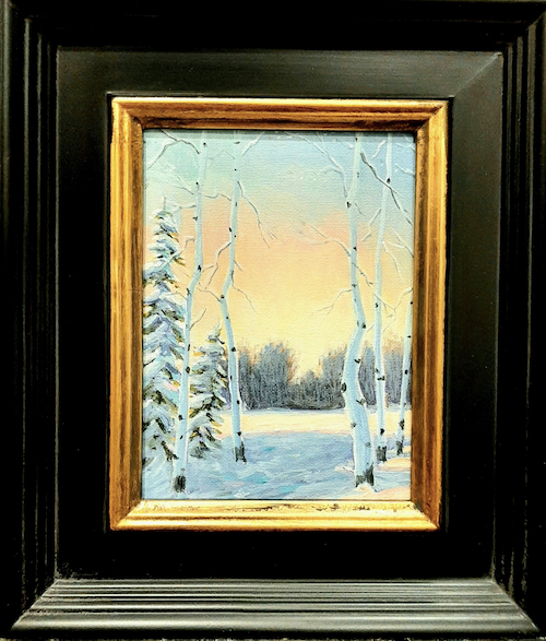First Light Of A Frosty Morning 7x5 $230 at Hunter Wolff Gallery