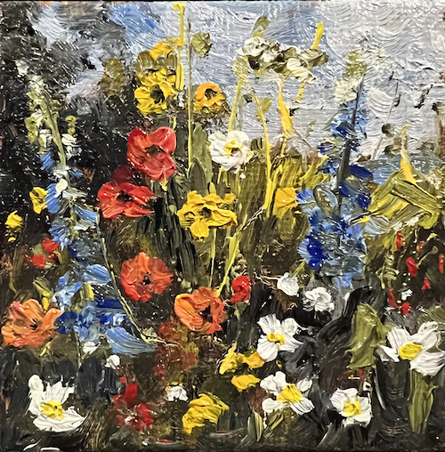 Floral Splendor 3x3 $100 at Hunter Wolff Gallery