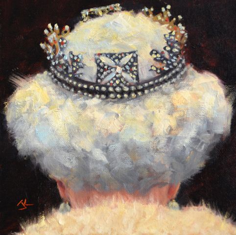 Her Majesty 8x8 $300 at Hunter Wolff Gallery