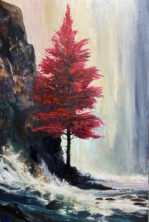 On The Brink 48x36 $2950 at Hunter Wolff Gallery
