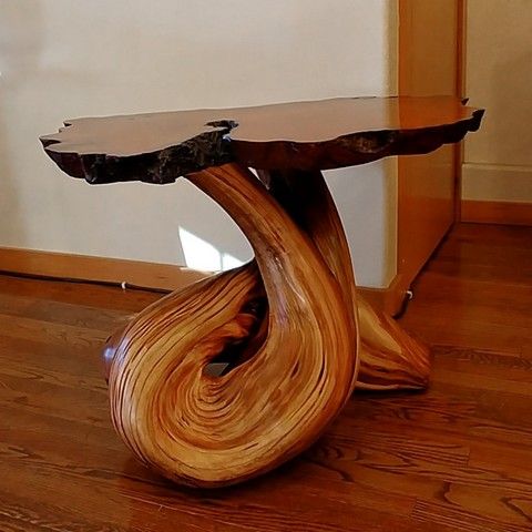 JW-163 End Table, Redwood and Juniper at Hunter Wolff Gallery