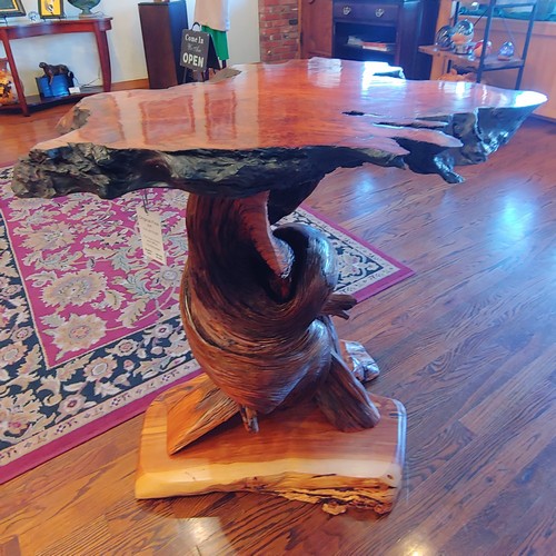 JW-182 Redwood and Juniper Table $3500 at Hunter Wolff Gallery