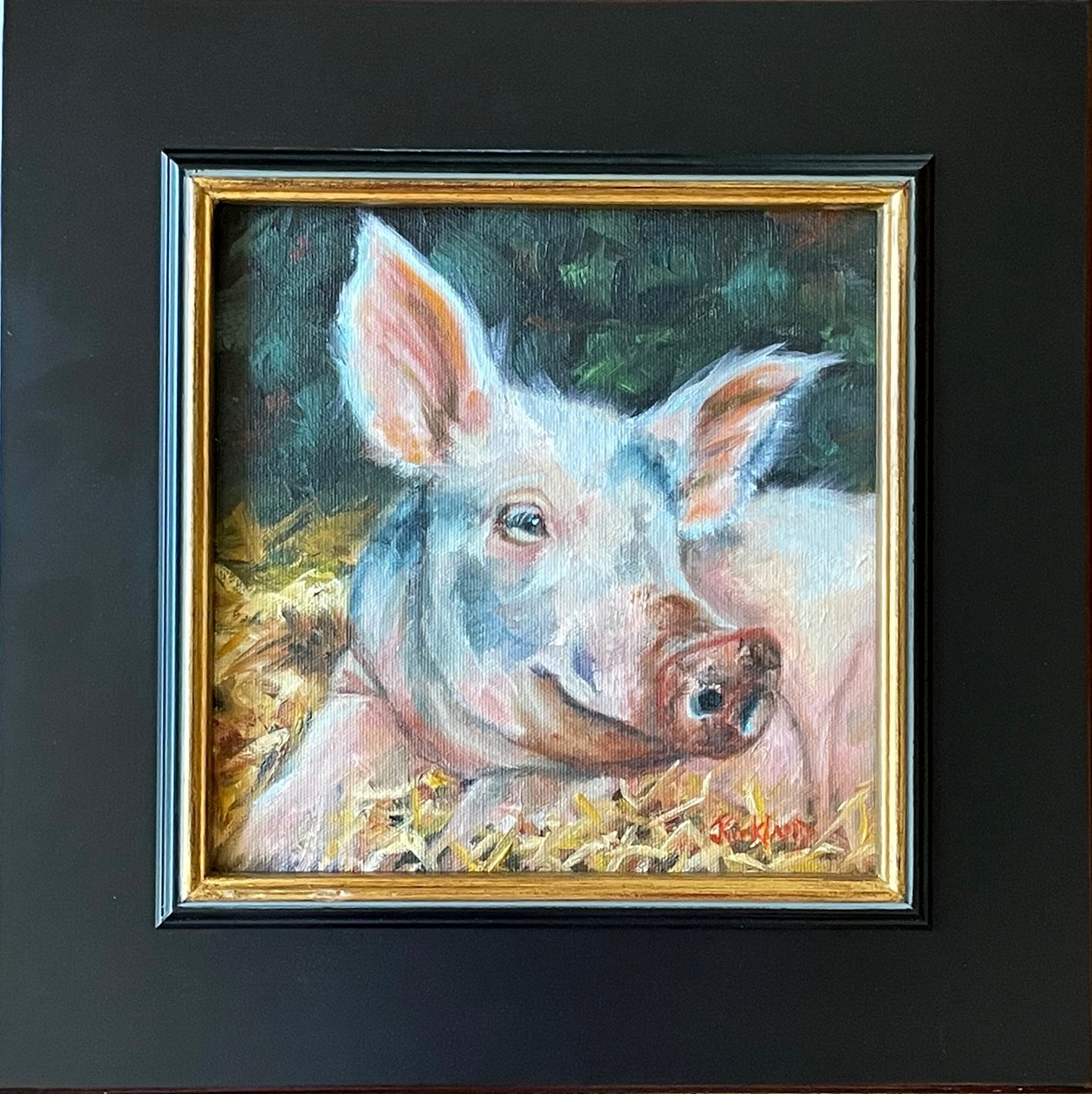 Pig-Ture Perfect 8x8 $355 at Hunter Wolff Gallery