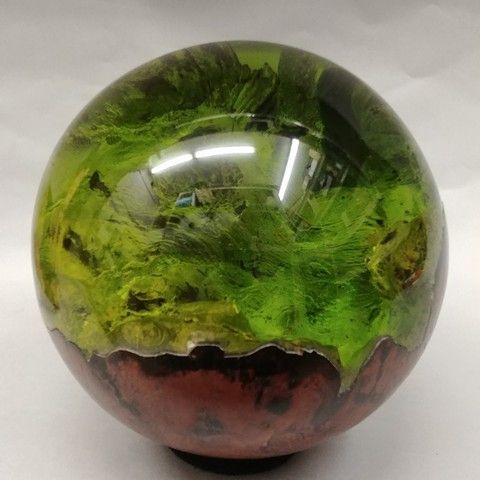 SH009 Sphere 7 Green at Hunter Wolff Gallery