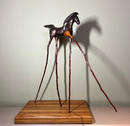 Spirit Horse 22x21x11 $750 at Hunter Wolff Gallery