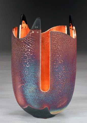 WB-1334 Glow Pot with Ebony Wood at Hunter Wolff Gallery