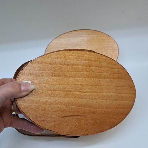 BJ-004 Shaker Treasure Box w/handle, Cherry $165 at Hunter Wolff Gallery