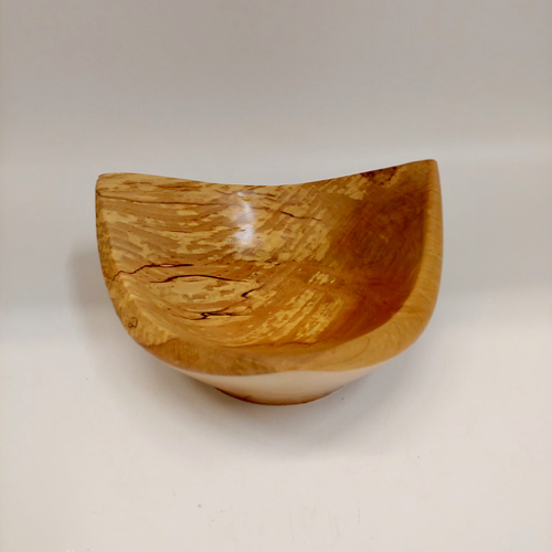 Click to view detail for AT-015 Bowl, Triangular Spalted Maple 3x6 Mini $55