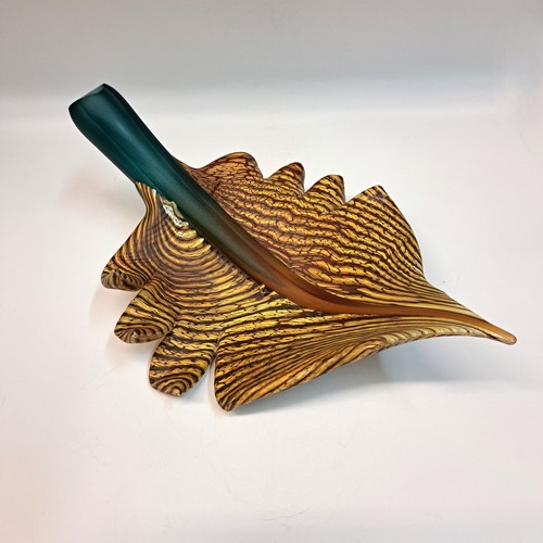 GBG-018 Leaf, Arbor Sculpture Gold, Tangerine, Sage $1950 at Hunter Wolff Gallery