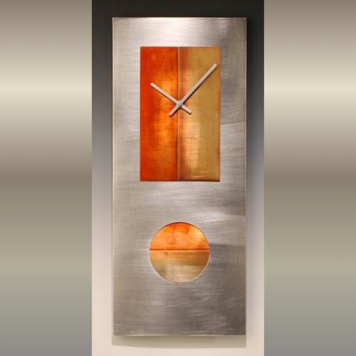 Click to view detail for LL-021 Steel 24 Pendulum Clock, Copper $365