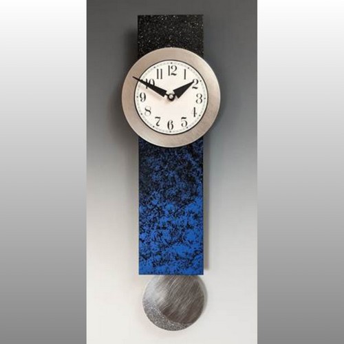 Click to view detail for LL-024 Narrrow Moon Pendulum Clock with Numbered Dial $190