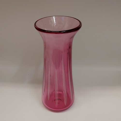 DB-526 Vase - Cranberry  10x4 $85 at Hunter Wolff Gallery