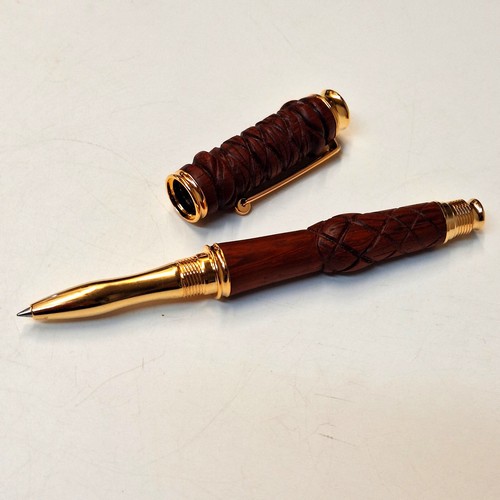 CR-039 Pen Paduak Carved $60 at Hunter Wolff Gallery