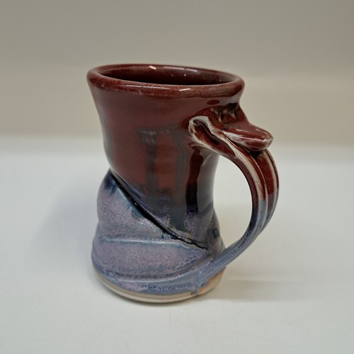 #260205 Mug Blue and Red $22 at Hunter Wolff Gallery