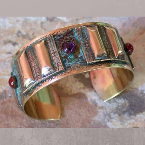 Click to view detail for EC-088 Cuff Roman Double Bar $145