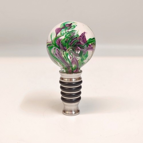 Click to view detail for DG-104 Bottle Stopper Green & Purple $48.50