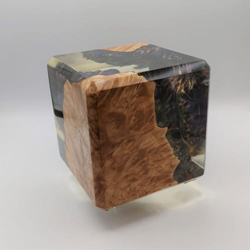 SH113 Crystal Clear Cube 6 at Hunter Wolff Gallery