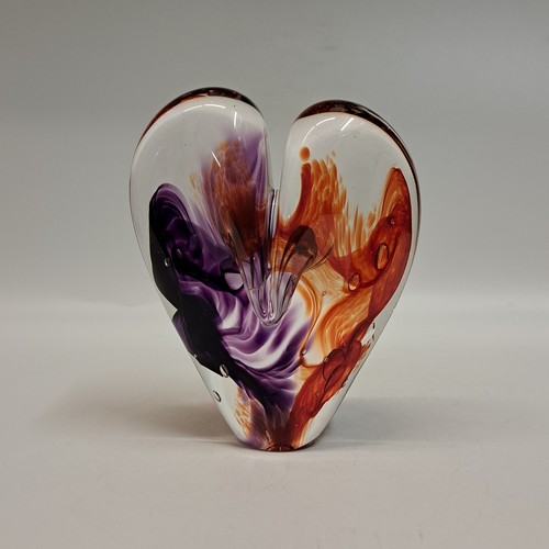 DG-115 Heart Purple & Red $110 at Hunter Wolff Gallery