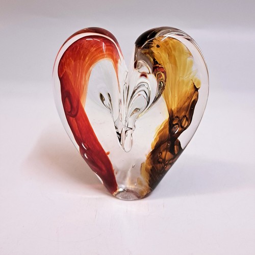 DG-116 Heart Red & Amber $110 at Hunter Wolff Gallery