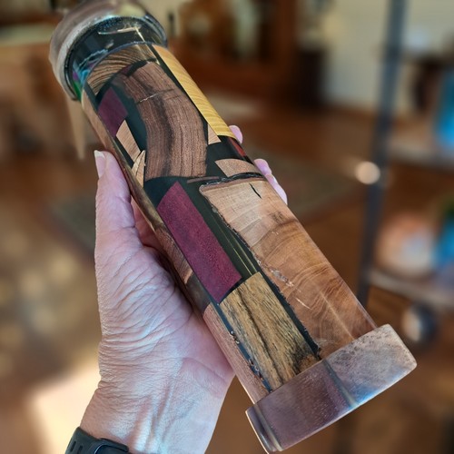 SC-117 Kaleidoscope Mixed Exotic Hardwoods $176 at Hunter Wolff Gallery