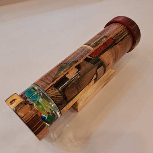 SC-117 Kaleidoscope Mixed Exotic Hardwoods $176 at Hunter Wolff Gallery