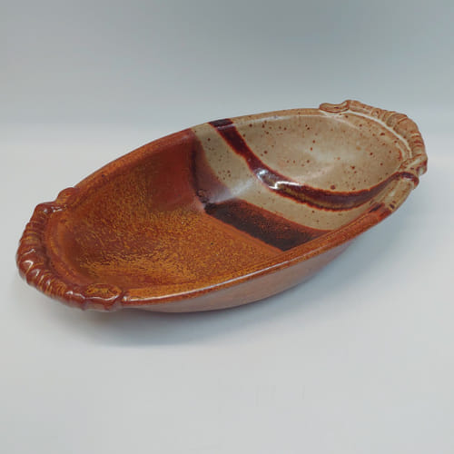 #220211 Biscuit Bowl Rust/Sand/Brown $14.50 at Hunter Wolff Gallery