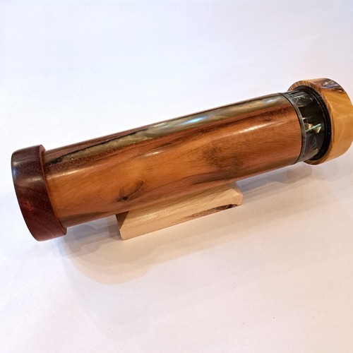 SC-121 Kaleidoscope Exotic Hardwoods, Bois d'Arc, Padauk, Bubinga $176 at Hunter Wolff Gallery
