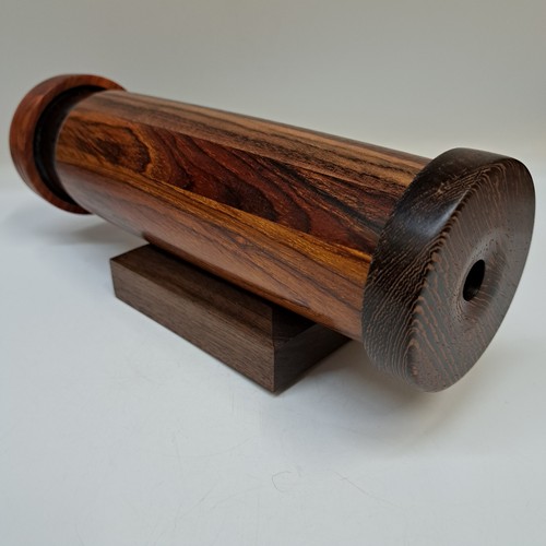 SC-146 Kaleidoscope, Exotic Hardwood, Cocobolo, African Padauk, Wenge and Purpleheart $178 at Hunter Wolff Gallery