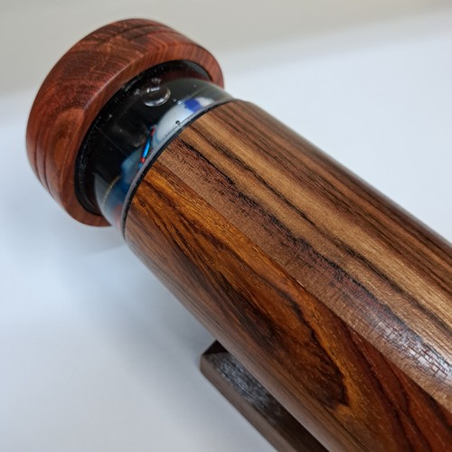 SC-146 Kaleidoscope, Exotic Hardwood, Cocobolo, African Padauk, Wenge and Purpleheart $178 at Hunter Wolff Gallery